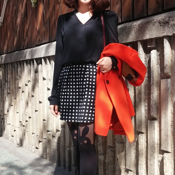 Chiffon black blouse with lace back - Picture 8 of 8